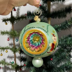 Radko ornamnet ball drop triple reflector